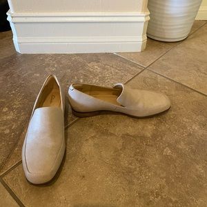 Clarks Pure Sense Loafers Flats in white leather cuir blanc NEW Size 7 Women’s